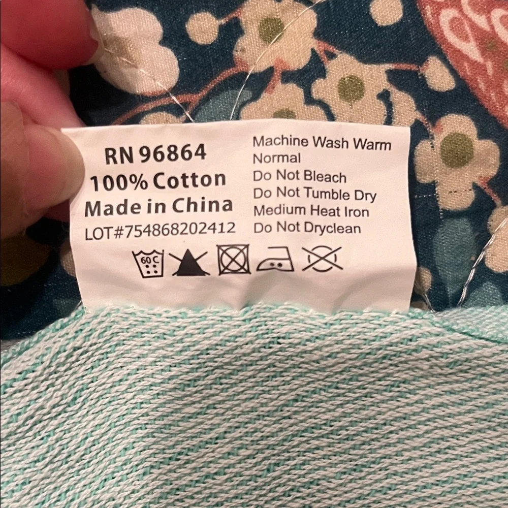 Casamigos Aqua Striped Towel with Tassels